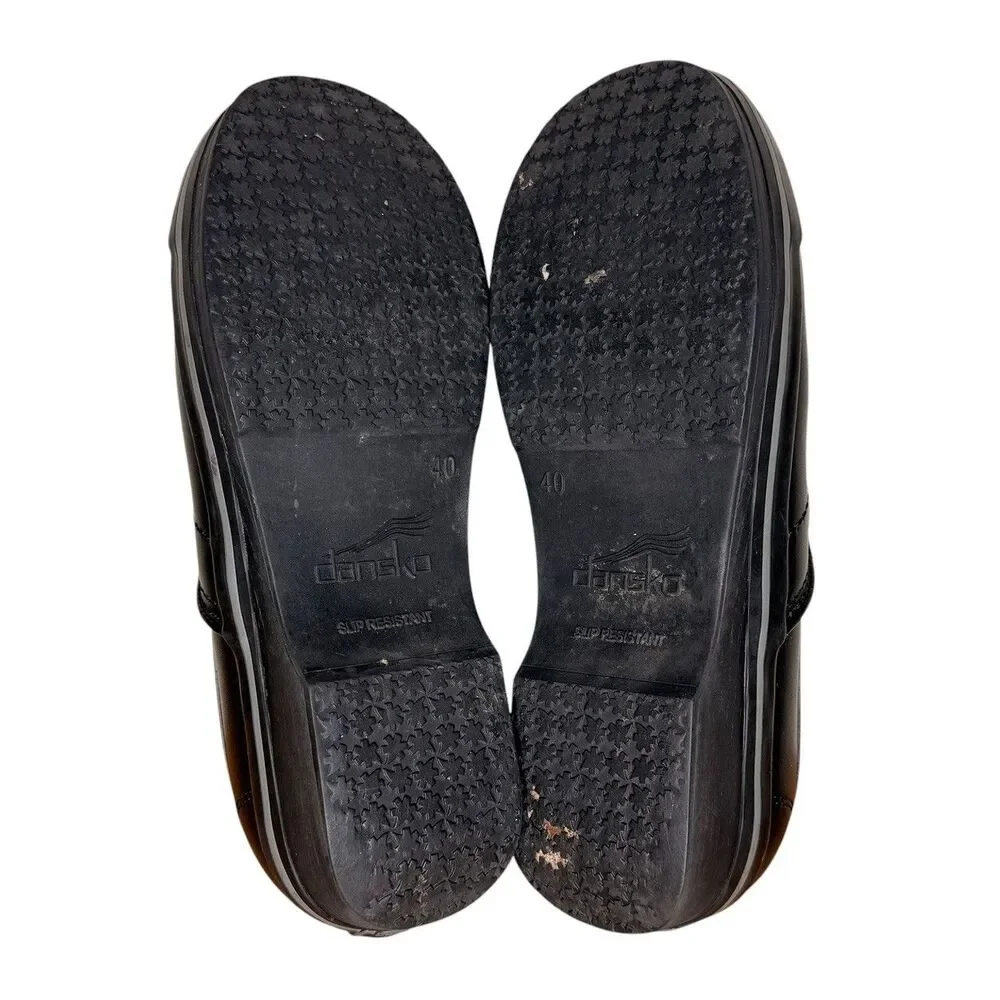 Dansko Women’s Professional Clogs Size 9.5 (EU 40) Black Leather Nursing